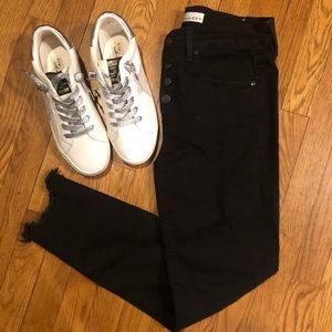 Loft frayed skinny jeans